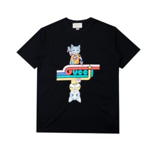 GUCCI UPSIDE-DOWN CAT T-SHIRT - GCS159