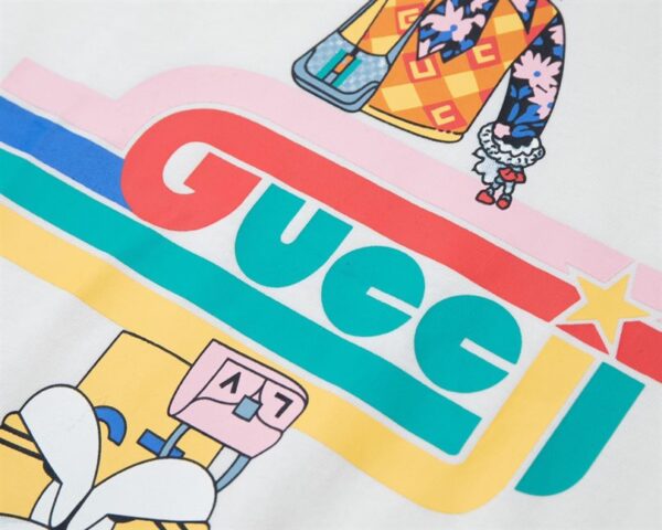 GUCCI UPSIDE-DOWN CAT T-SHIRT - GCS158 - Image 5