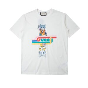 GUCCI UPSIDE-DOWN CAT T-SHIRT - GCS158