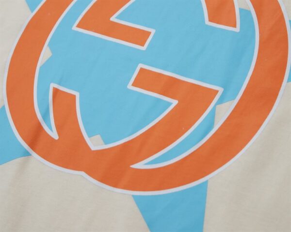 GUCCI INTERLOCKING G STAR PRINT COTTON T-SHIRT - GCS153 - Image 3
