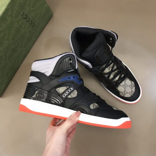 Gucci Basket black high-top sneakers - GC161 - Image 2