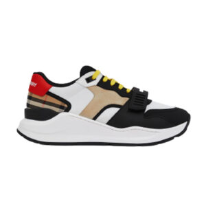 BURBERRY NYLON SUEDE AND VINTAGE CHECK SNEAKER - BBR890