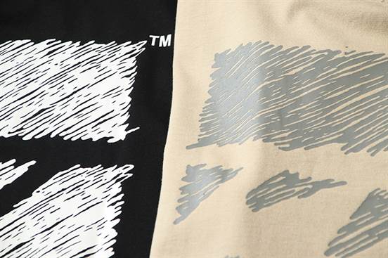 OW Irregular Lines Flying Thread Embroidery T-Shirt – OW61 - Image 9