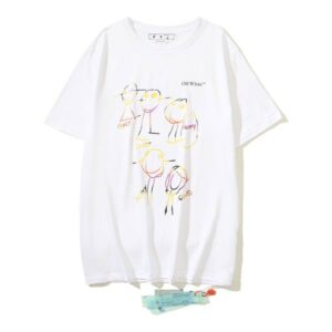 OW Logo Printed Crewneck T-Shirt - OW50