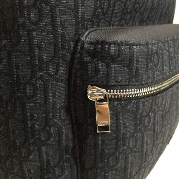 DIOR RIDER BACKPACK BLACK DIOR OBLIQUE JACQUARD - DR004
