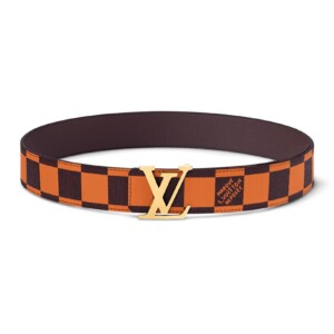 LOUIS VUITTON LV INITIALES 40MM REVERSIBLE BELT ORANGE - B114