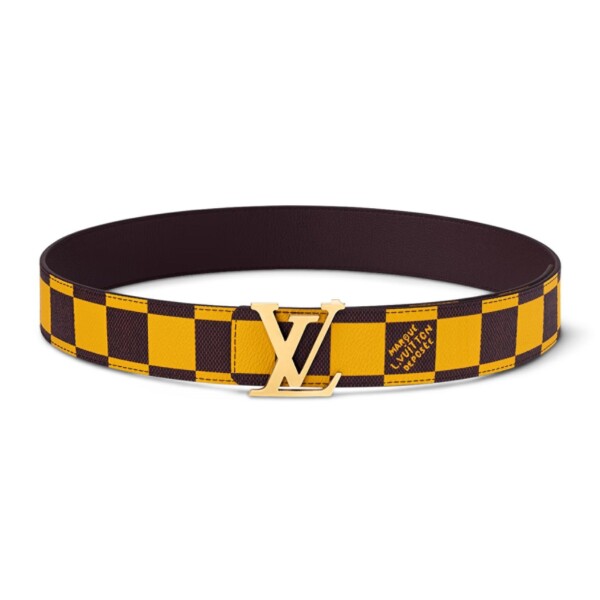 LOUIS VUITTON LV INITIALES 40MM REVERSIBLE BELT YELLOW - B115