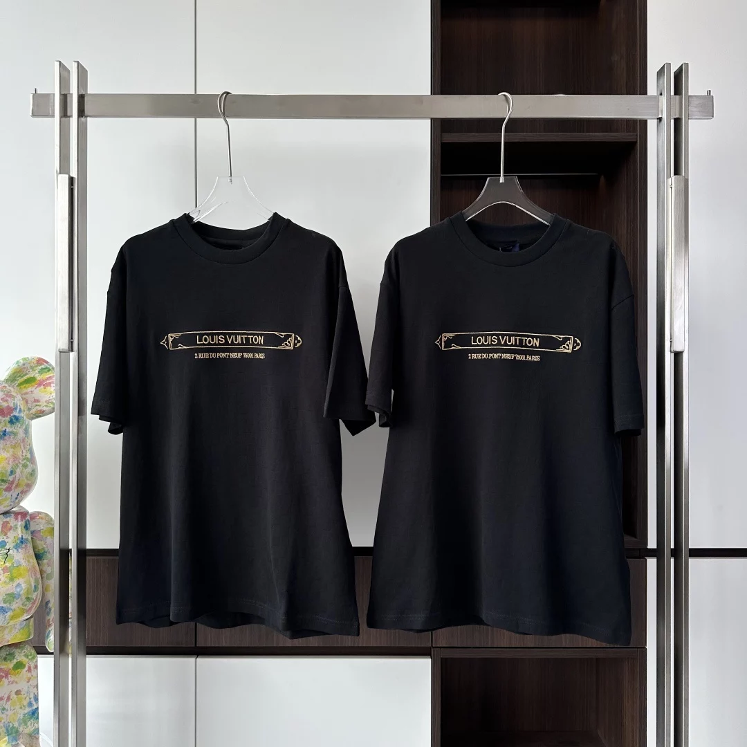 EMBELLISHED DAMIER PIQUE T-SHIRT - LSVT0287