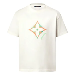 MONOGRAM FLOWER 3D GRADIENT PRINT T-SHIRT - LSVT0306