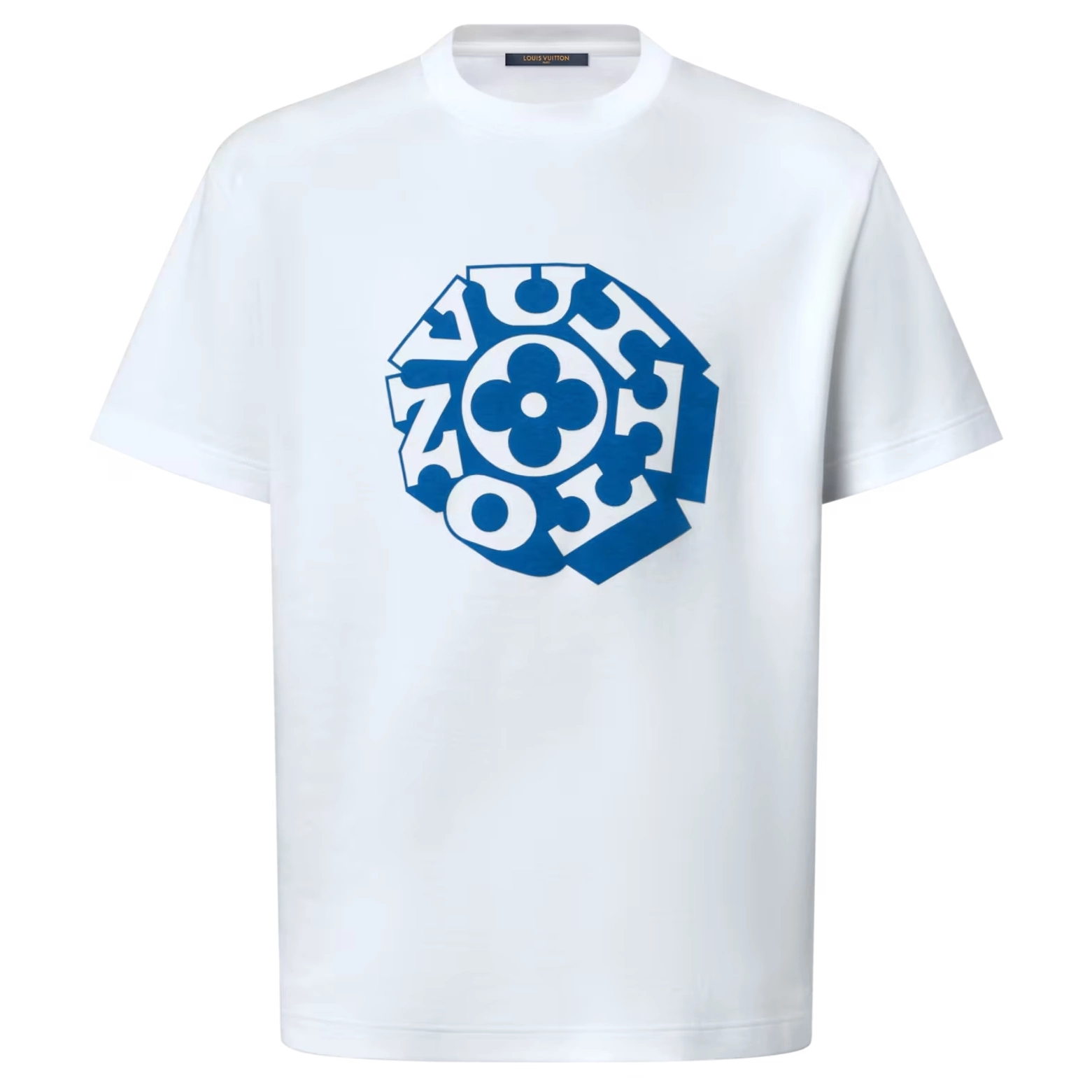 PRINTED SIGNATURE T-SHIRT IN WHITE - LSVT0268