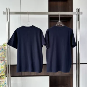 SHORT SLEEVED COTTON CREWNECK IN DEEP BLACK - LSVT0284