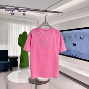 WASHED RIBBED T-SHIRT IN PINK - LSVT0281