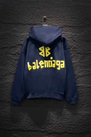 Balenciaga Tape Type Ripped Pocket Hoodie - SBH042