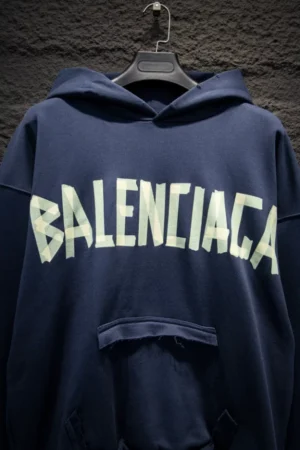 Balenciaga Tape Type Ripped Pocket Hoodie - SBH042