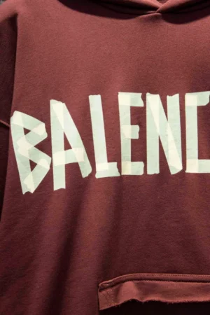 Balenciaga Tape Type Ripped Pocket Hoodie - SBH043