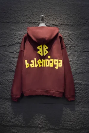 Balenciaga Tape Type Ripped Pocket Hoodie - SBH043