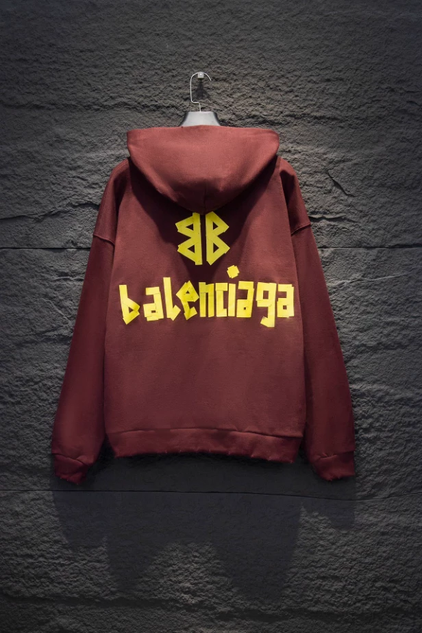 Balenciaga Tape Type Ripped Pocket Hoodie - SBH043