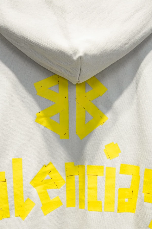 Balenciaga Tape Type Ripped Pocket Hoodie - SBH044
