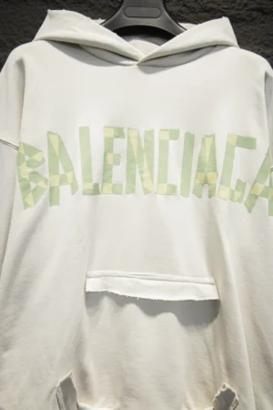 Balenciaga Tape Type Ripped Pocket Hoodie - SBH044