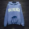 Balenciaga Tape Type Ripped Pocket Hoodie - SBH045