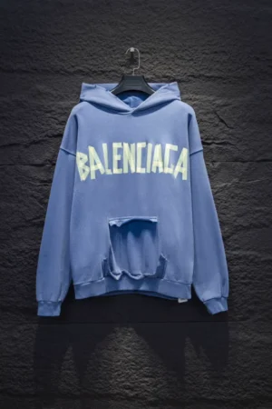 Balenciaga Tape Type Ripped Pocket Hoodie - SBH045