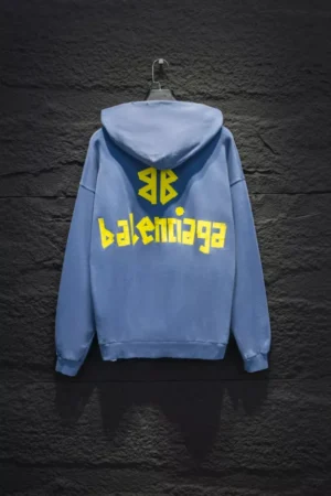 Balenciaga Tape Type Ripped Pocket Hoodie - SBH045