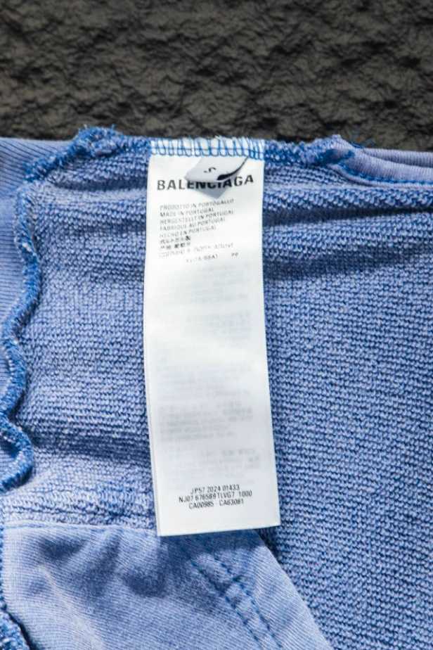 Balenciaga Tape Type Ripped Pocket Hoodie - SBH045