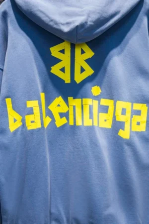 Balenciaga Tape Type Ripped Pocket Hoodie - SBH045
