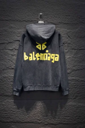Balenciaga Tape Type Ripped Pocket Hoodie - SBH046