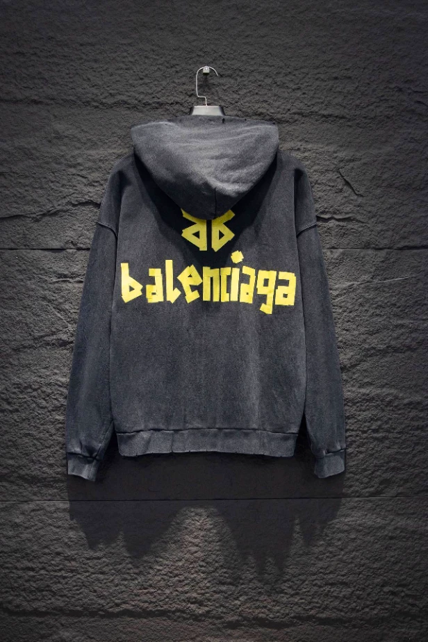 Balenciaga Tape Type Ripped Pocket Hoodie - SBH046
