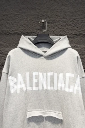 Balenciaga Tape Type Ripped Pocket Hoodie - SBH047