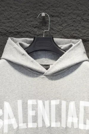 Balenciaga Tape Type Ripped Pocket Hoodie - SBH047