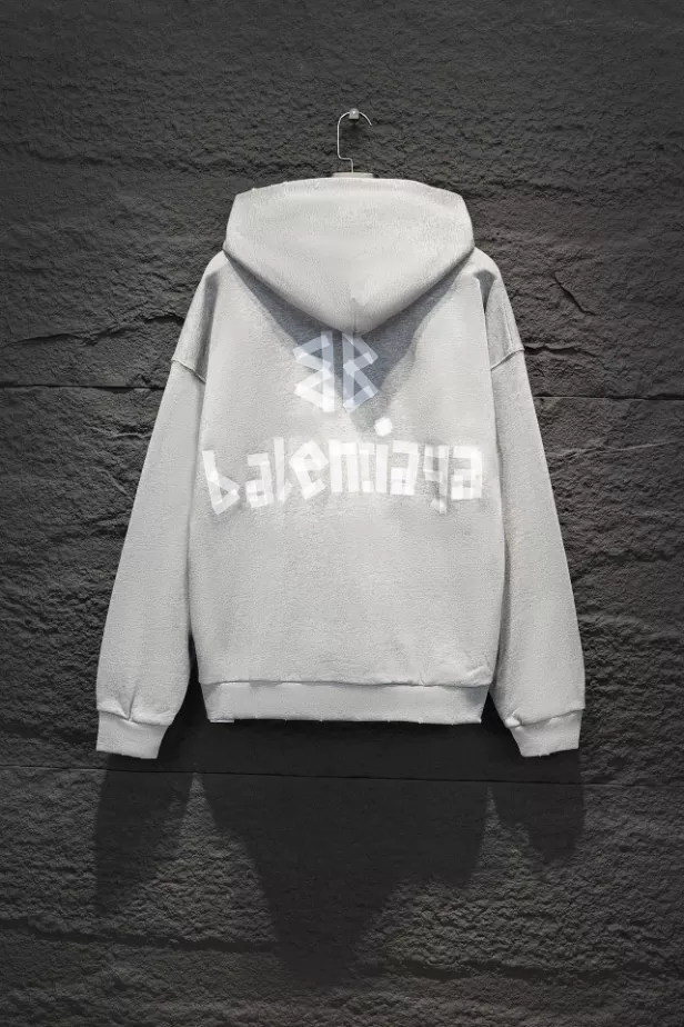 Balenciaga Tape Type Ripped Pocket Hoodie - SBH047