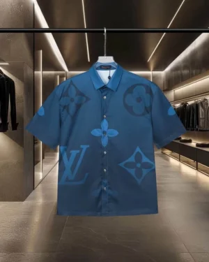 LV Monogram Printed Short-Sleeved Shirt - LVS036