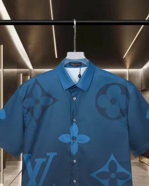 LV Monogram Printed Short-Sleeved Shirt - LVS036