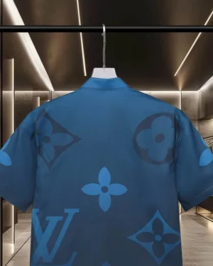 LV Monogram Printed Short-Sleeved Shirt - LVS036