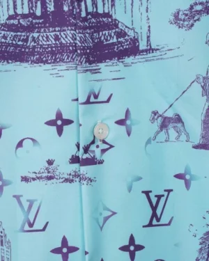 LV Printed Short-Sleeved Silk Shirt - LVS037