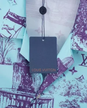 LV Printed Short-Sleeved Silk Shirt - LVS037