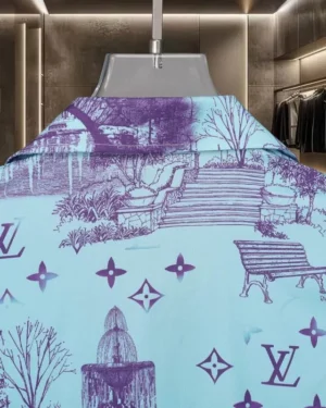 LV Printed Short-Sleeved Silk Shirt - LVS037