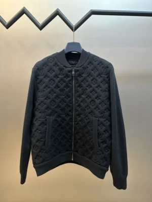 Louis Vuitton Monogram Padded Wool Blend Bomber - LC032