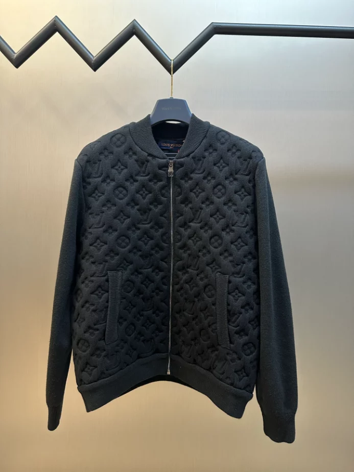 Louis Vuitton Monogram Padded Wool Blend Bomber - LC032