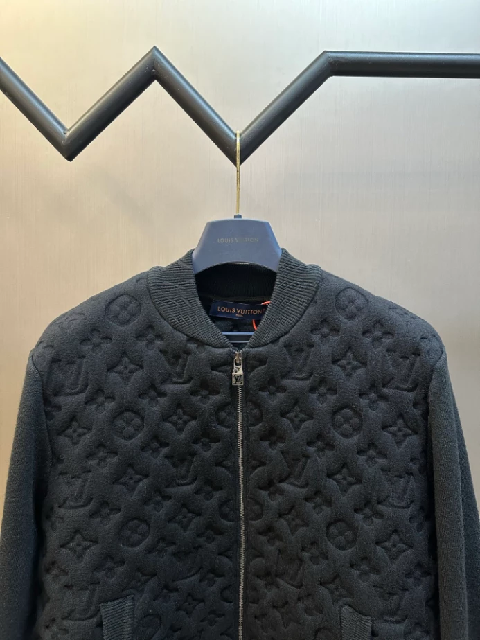 Louis Vuitton Monogram Padded Wool Blend Bomber - LC032