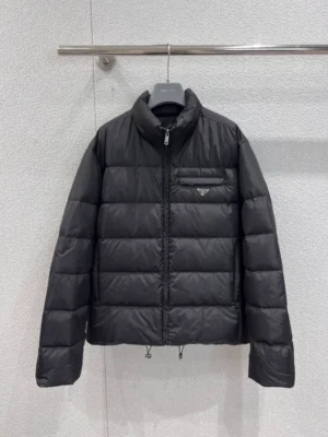 Prada Men's Black Re-nylon Down Jacket - PC009