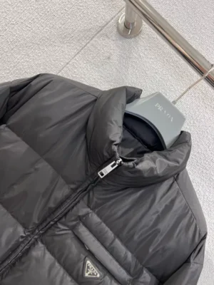 Prada Men's Black Re-nylon Down Jacket - PC009