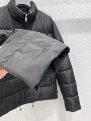 Prada Men's Black Re-nylon Down Jacket - PC009