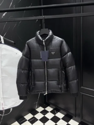 Prada Men's Black Re-nylon Down Jacket - PC012