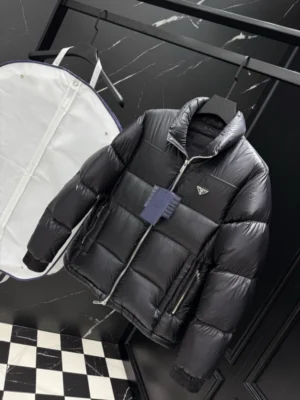 Prada Men's Black Re-nylon Down Jacket - PC012