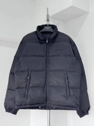 Prada Men's Re-Nylon High Neck Down Jacket - PC007