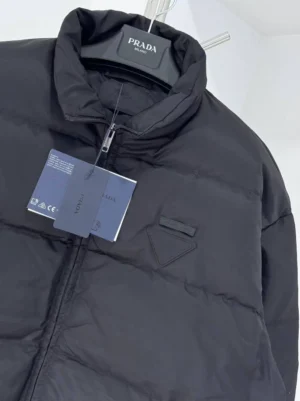 Prada Men's Re-Nylon High Neck Down Jacket - PC007